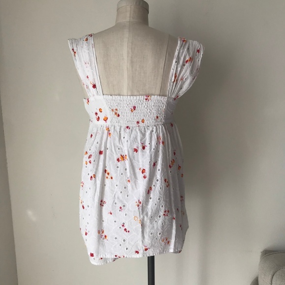 UO Tiana Eyelet Babydoll Romper - Picture 7 of 7